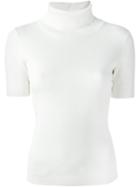 Neil Barrett Roll Neck Sweater, Women's, Size: Xs, White, Viscose/nylon