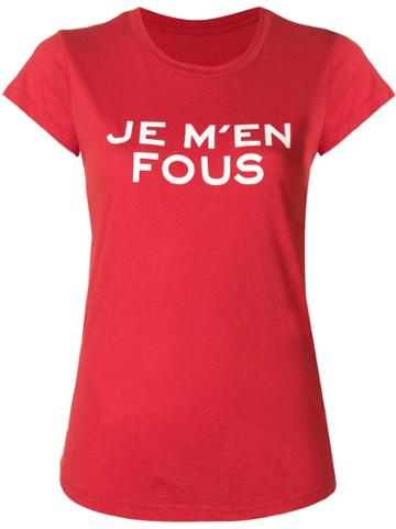 Zadig & Voltaire Je M'en Fous T-shirt - Red