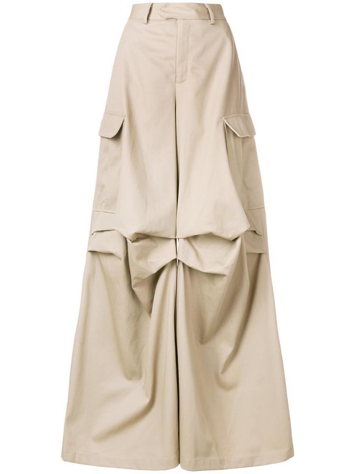 Matthew Adams Dolan Pleated Crago Trousers - Nude & Neutrals