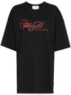 Telfar Department Store Print Cotton T-shirt - Black