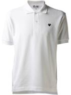 Comme Des Garçons Play Mini Heart Polo Shirt, Men's, Size: Xl, White, Cotton