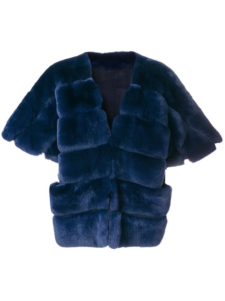 Liska Loose Fitted Jacket - Blue