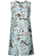 Red Valentino Floral Printed Dress - Blue