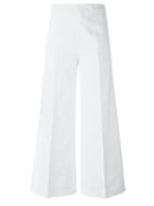 Isabel Marant 'steve' Trousers, Women's, Size: 38, White, Cotton/linen/flax