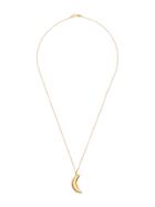 Marte Frisnes Gold Metallic Crescent Moon Sterling Silver Charm