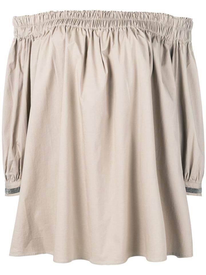 Fabiana Filippi Off Shoulder Blouse - Neutrals