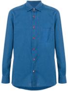 Kiton Formal Collared Shirt - Blue