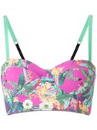 Janiero - Bikini Top - Women - Elastodiene/polyamide - G, Women's, Pink/purple, Elastodiene/polyamide