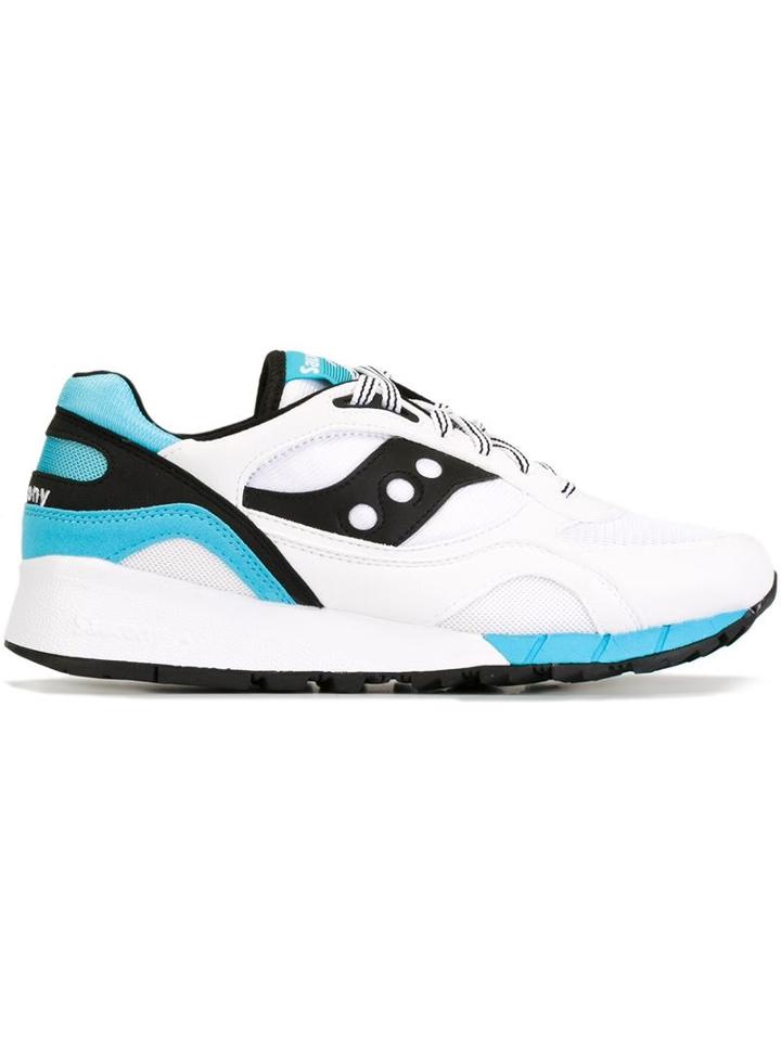 Saucony Shadow 6000 Sneakers, Men's, Size: 9, White, Nylon -12/rubber/suede/nylon