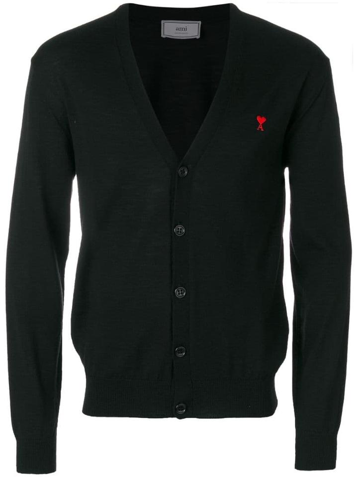 Ami Alexandre Mattiussi Cardigan Ami De Coeur - Black