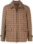 Lardini Checked Shirt Jacket - Brown