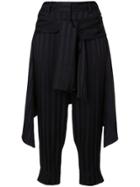 Hellessy Layered Cropped Trousers - Black