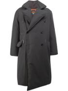 Yang Li Puffer Trench Coat - Black