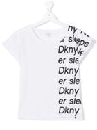 Dkny Kids Teen Logo Printed T-shirt - White