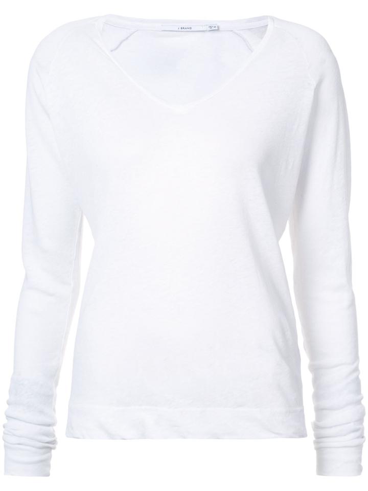 J Brand V-neck T-shirt - White