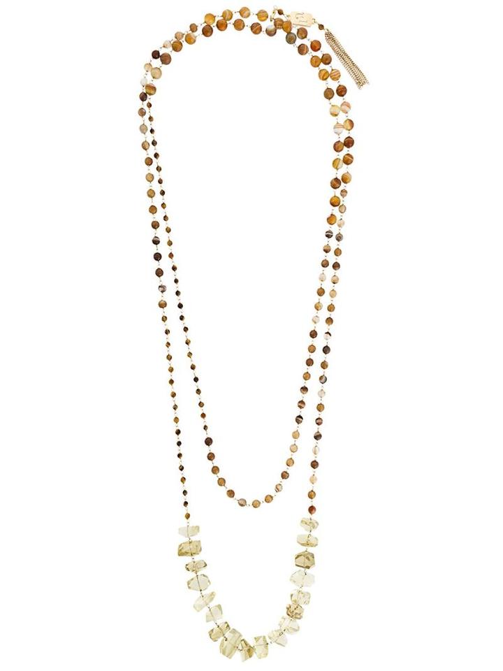 Rosantica Beaded Necklace, Women's, Brown