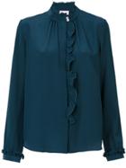 Red Valentino Frill Trim Blouse - Green