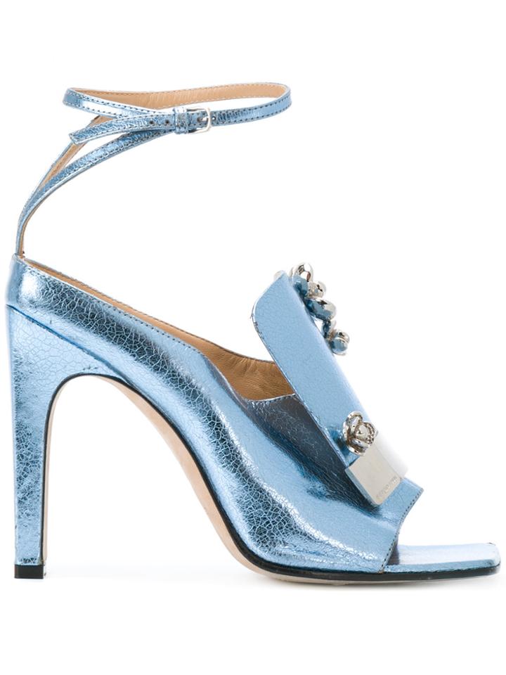 Sergio Rossi Embellished Sandals - Blue