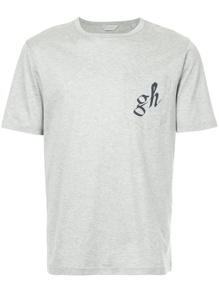 Gieves & Hawkes Logo Print T-shirt - Grey