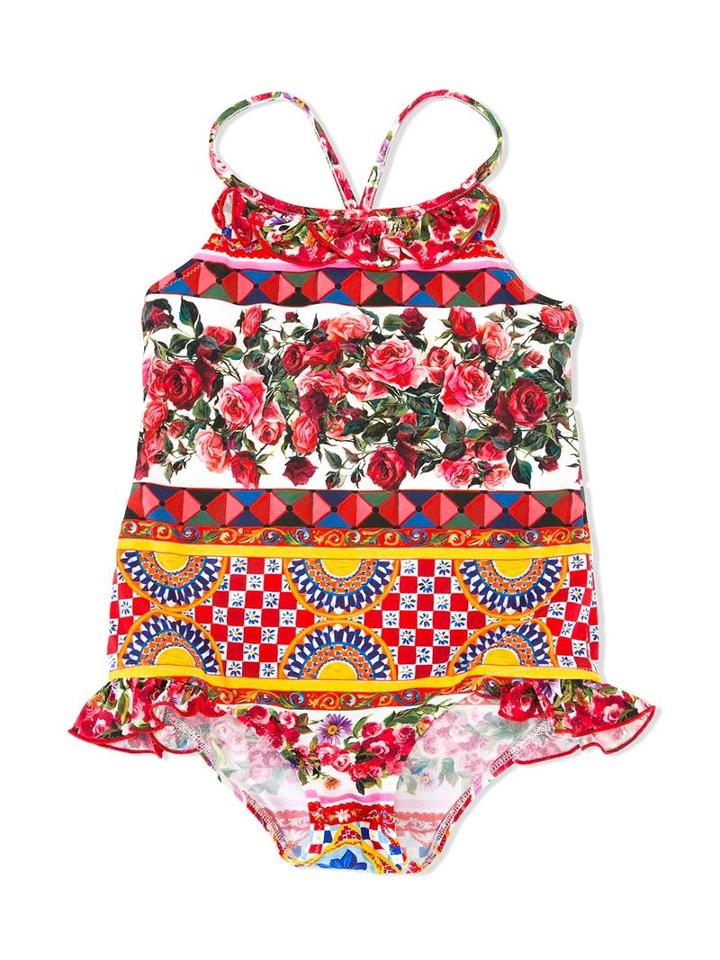 Dolce & Gabbana Kids - Mambo Print Swimsuit - Kids - Polyamide/spandex/elastane - 24 Mth