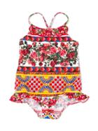 Dolce & Gabbana Kids - Mambo Print Swimsuit - Kids - Polyamide/spandex/elastane - 24 Mth