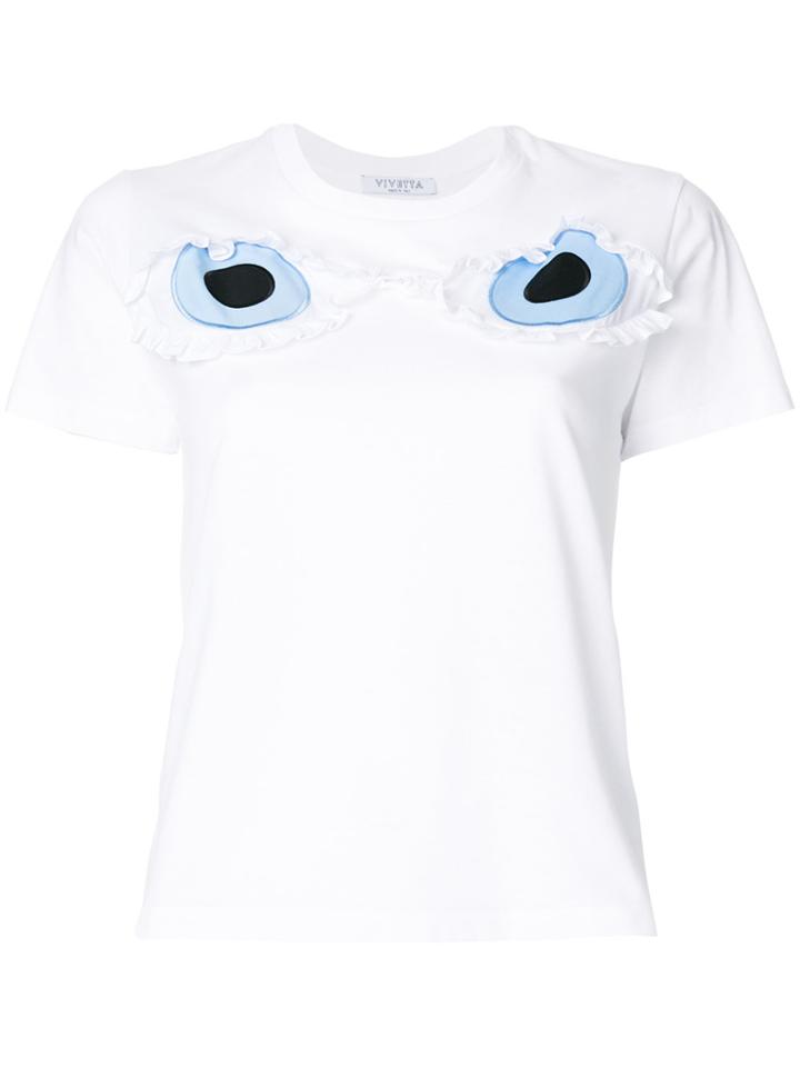 Vivetta Appliqué Eyes T-shirt - White