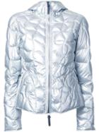 Kru Metallic (grey) Hooded Puffer Jacket, Women's, Size: Large, Polyester