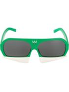 Linda Farrow Gallery 'walter Van Beirendonck 7' Sunglasses, Women's, Green, Nylon/acetate/steel