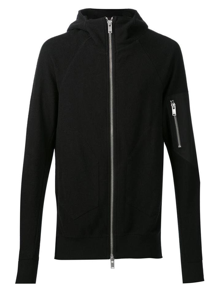 Siki Im Zipped Hoodie, Men's, Size: Medium, Black, Cotton