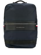 Tommy Hilfiger Structured Panelled Backpack - Blue