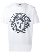 Versace - Painted Medusa T-shirt - Men - Cotton - Xl, White, Cotton