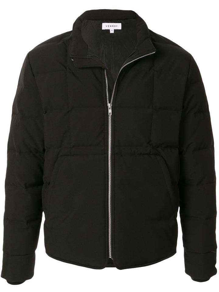 Venroy Quilted Padded Jacket - Black
