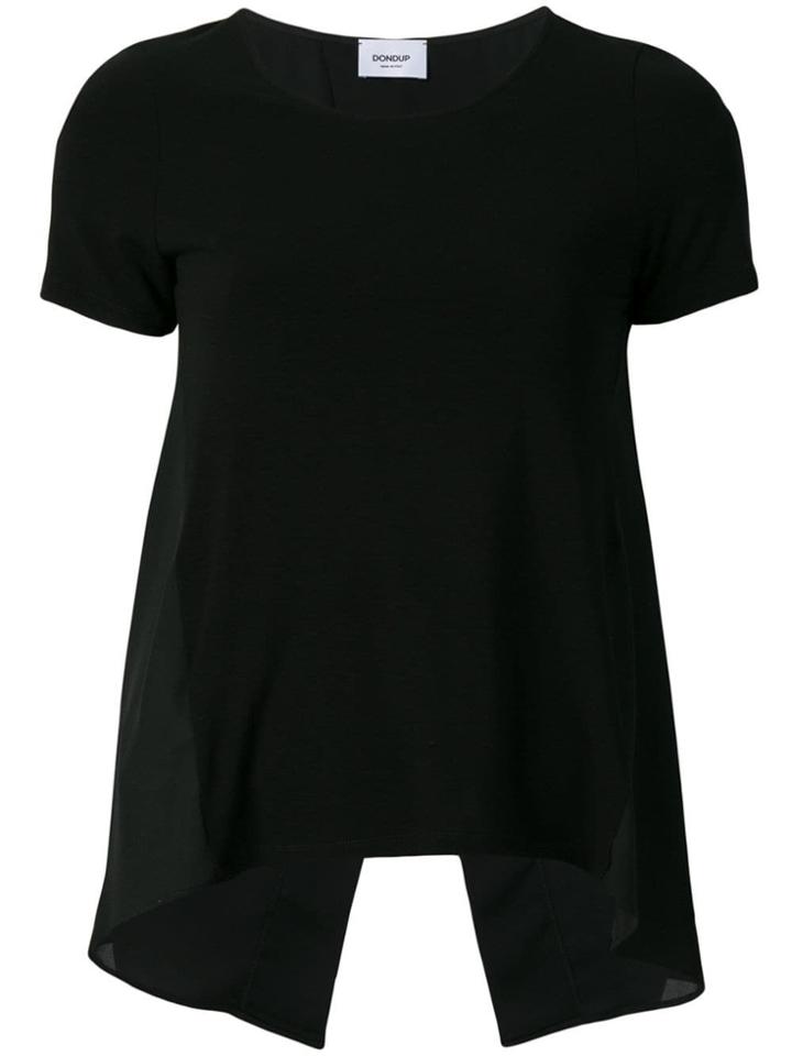 Dondup Splice Back T-shirt - Black