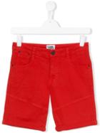 Karl Lagerfeld Kids - Denim-style Shorts - Kids - Cotton/spandex/elastane - 16 Yrs, Boy's, Red