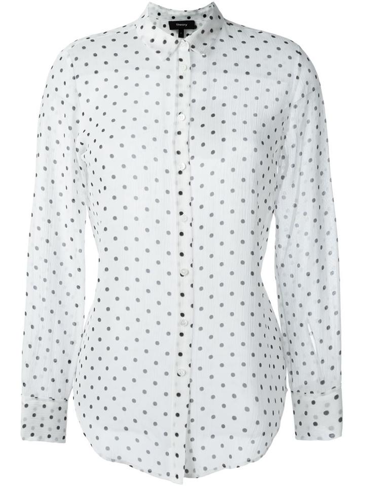 Theory Polka Dot Print Shirt