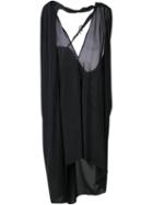 Lost & Found Ria Dunn Draped Dress, Women's, Size: L, Black, Silk/spandex/elastane
