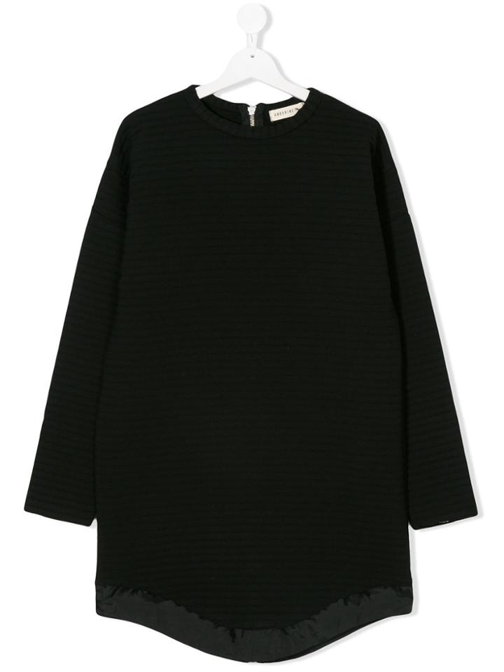 Andorine Zipper Dress - Black