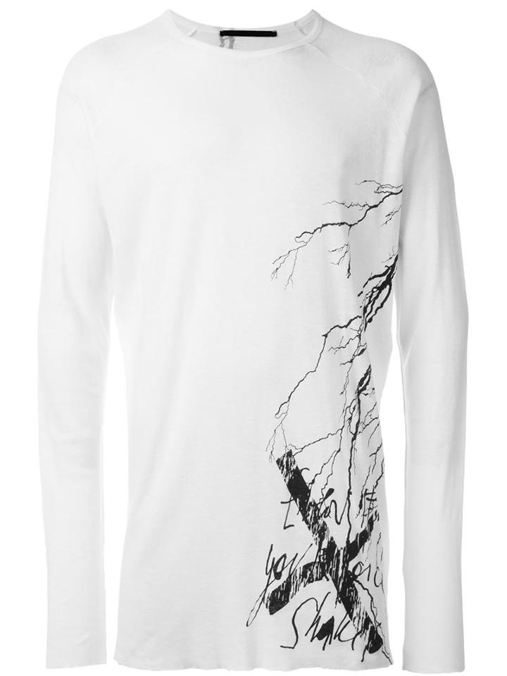 Haider Ackermann Branch Print Longsleeved T-shirt