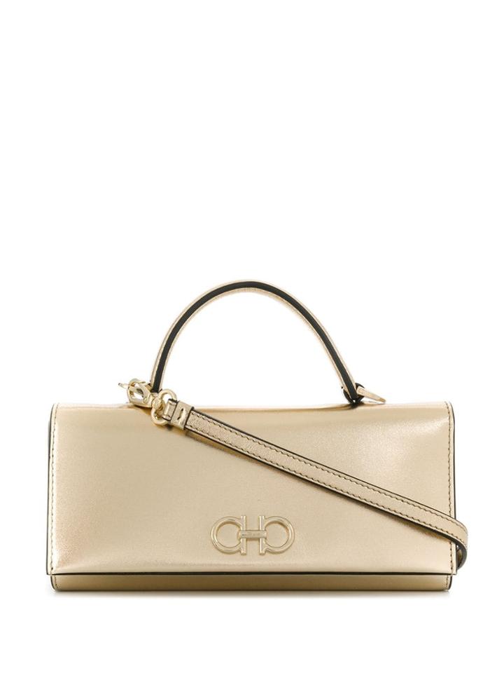 Salvatore Ferragamo Gancini Mini Bag - Gold