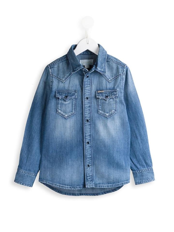 Diesel Kids Denim Shirt, Girl's, Size: 10 Yrs, Blue