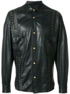 Versace Vintage Lace-up Detail Jacket - Black