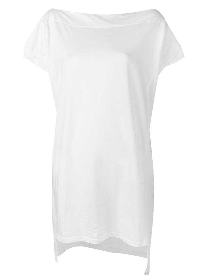 Vivienne Westwood Red Label - Long High Low Hem Snake Print T-shirt - Women - Cotton - One Size, White, Cotton