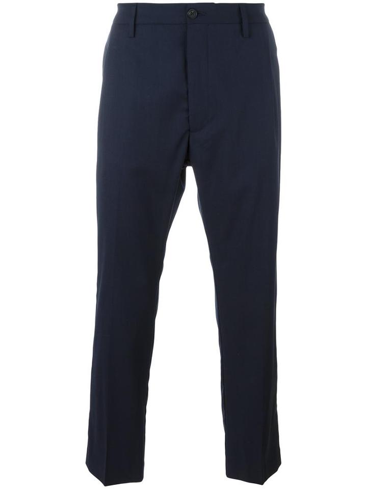 Pence Slim-fit Trousers, Men's, Size: 50, Blue, Virgin Wool
