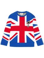 Gucci - Union Jack Jersey Sweatshirt - Women - Cotton - S, Red, Cotton