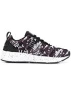 Ea7 Emporio Armani Camouflage Sneakers - Black