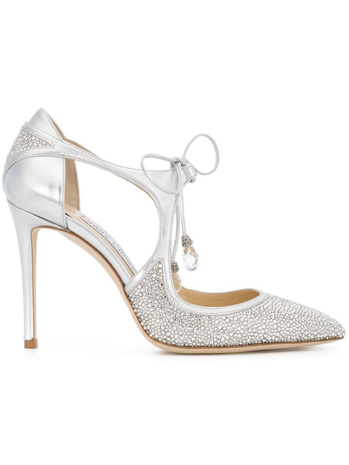 Jimmy Choo Vanessa 100 Pumps - Metallic
