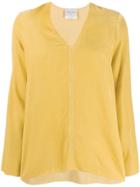 Forte Forte V-neck Kaftan Top - Yellow