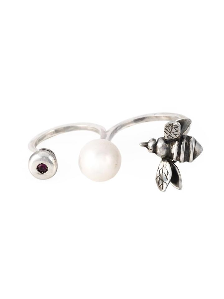 Maria Teresa Sottile Bee Double Ring