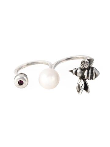 Maria Teresa Sottile Bee Double Ring