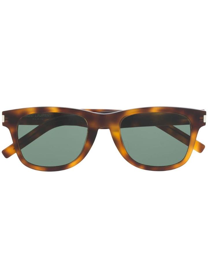 Saint Laurent Round Frame Sunglasses - Green